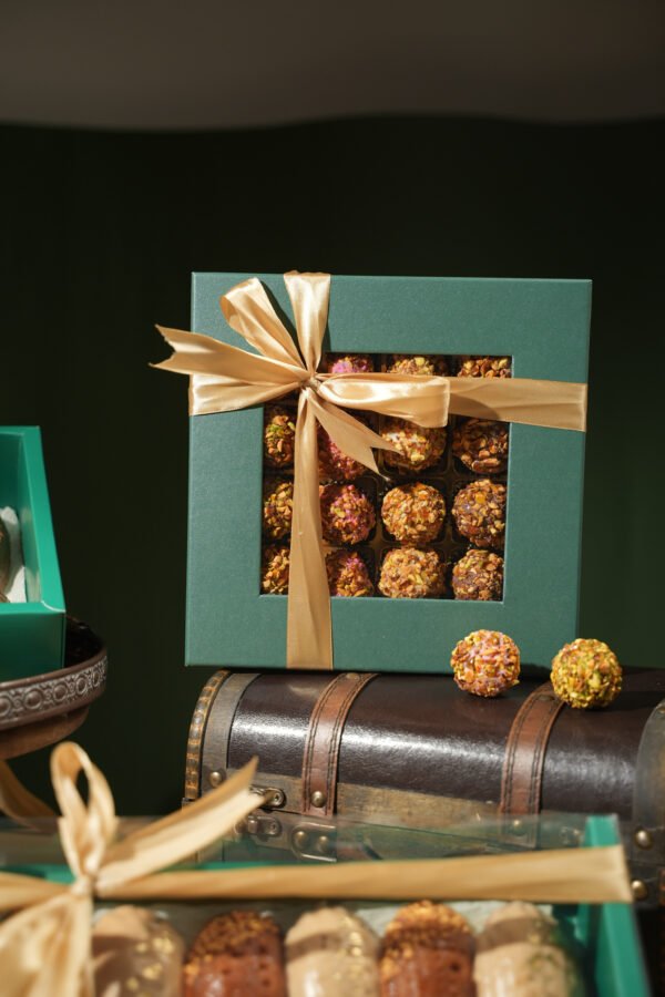Bistro Feb 2026-78 Pistachio Chocolate Date Truffles Celebration Box