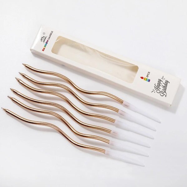 Curvy Birthday Candle (6 sticks)